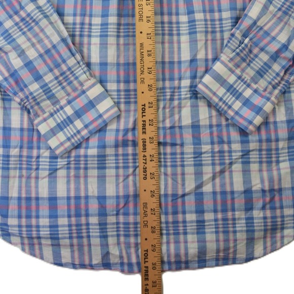 Vineyard Vines Mens Slim Fit Whale Shirt Plaid Button Down Long Sleeve Cotton M - Picture 8 of 8